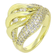 PIERŚCIONEK 14K POZŁACANY 16 MM ELEGANCE XUPING 77122