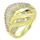 PIERŚCIONEK 14K POZŁACANY 16 MM ELEGANCE XUPING 77122