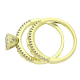 DWA PIERŚCIONKI 14K POZŁACANE 7 MM ELEGANCE XUPING 77127