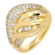 PIERŚCIONEK POZŁACANY 16 MM ELEGANCE XUPING 77312