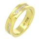 PIERŚCIONEK POZŁACANY 5 MM S. STEEL TTM XUPING 77329