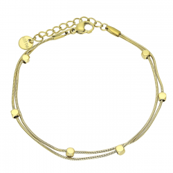 BRANSOLETKA POZŁACANA 17+3 CM S. STEEL TTM XUPING 77438