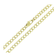 ŁAŃCUSZEK 14K POZŁACANY 45 CM 4,4 MM PANCERKA XUPING 77498
