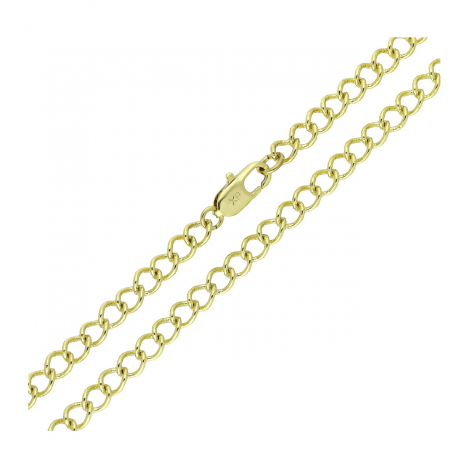 ŁAŃCUSZEK 14K POZŁACANY 45 CM 4,4 MM PANCERKA XUPING 77498