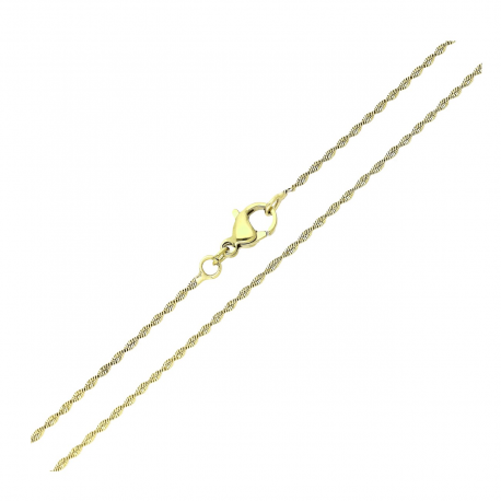 ŁAŃCUSZEK 14K POZŁACANY 45 CM 1,4 MM SINGAPURKA TWARDA XUPING 77506