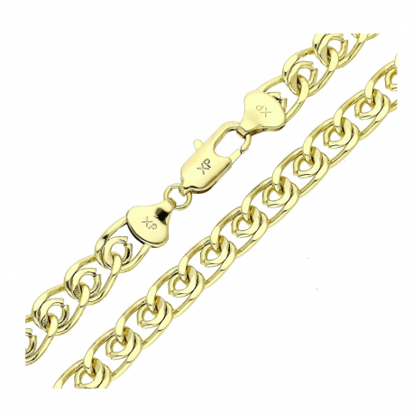 ŁAŃCUSZEK 14K POZŁACANY 55 CM 8 MM NONNA XUPING 77507