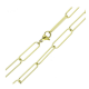ŁAŃCUSZEK 14K POZŁACANY 50 CM 6 MM ANKIER XUPING 77531