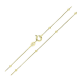 ŁAŃCUSZEK 14K POZŁACANY 45 CM 2 MM WENECJANA ZŁOTE KULKI XUPING 77539