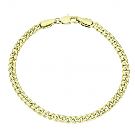 BRANSOLETKA 14K POZŁACANA 19 CM 4,2 MM PANCERKA XUPING 77564