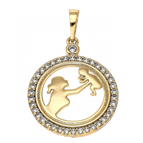 ZAWIESZKA POZŁACANA 34/22 MM DLA MAMY XUPING 77699