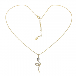 CELEBRYTKA POZŁACANA 41+5 CM BRYLANTOWA ŻMIJA XUPING 77716