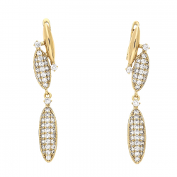 KOLCZYKI POZŁACANE 54/9 MM ELEGANCE XUPING 77769