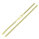 ŁAŃCUSZEK 14K POZŁACANY 45 CM 2,5 MM PANCERKA DUO XUPING 77901