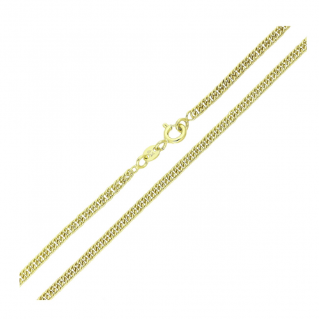 ŁAŃCUSZEK 14K POZŁACANY 45 CM 2,5 MM PANCERKA DUO XUPING 77901