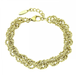 BRANSOLETKA 14K POZŁACANA 19+3 CM 10 MM ZŁOTY DROCIAK XUPING 77940