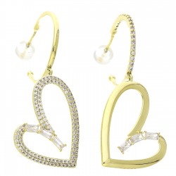 KOLCZYKI 14K POZŁACANE 50/21 MM LUXURY XUPING 78029