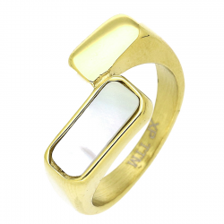 PIERŚCIONEK POZŁACANY 12 MM S. STEEL TTM XUPING 78086