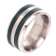 PIERŚCIONEK 9 MM OBROTOWY CERAMIC S. STEEL TTM XUPING 78424