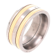 PIERŚCIONEK 9 MM OBROTOWY CERAMIC S. STEEL TTM XUPING 78426