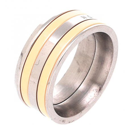PIERŚCIONEK 9 MM OBROTOWY CERAMIC S. STEEL TTM XUPING 78426