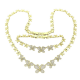 CELEBRYTKA 14K POZŁACANA 49+2 CM Z BRANSOLETKĄ 19,5-17,5 CM LUXURY XUPING 78437