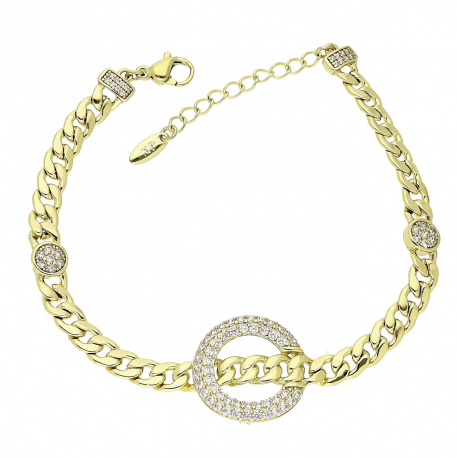 BRANSOLETKA 14K POZŁACANA 17,5+3 CM 19 MM ELEGANCE XUPING 78456