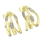 KOLCZYKI 14K POZŁACANE 21/13 MM ELEGANCE XUPING 78474