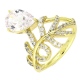 PIERŚCIONEK 14K POZŁACANY 20 MM BRYLANTOWA ELEGANCJA XUPING 78493