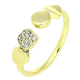 PIERŚCIONEK 14K POZŁACANY 5 MM ELEGANCKI XUPING 78496