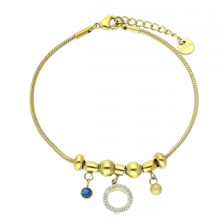 BRANSOLETKA POZŁACANA 17,5+3 CM S. STEEL TTM XUPING 78585