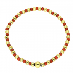 BRANSOLETKA POZŁACANA ELASTIC 6 MM S. STEEL TTM XUPING 78605