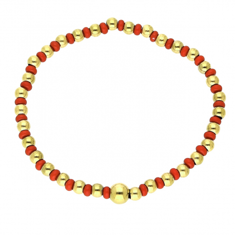 BRANSOLETKA POZŁACANA ELASTIC 6 MM S. STEEL TTM XUPING 78606
