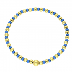 BRANSOLETKA POZŁACANA ELASTIC 6 MM S. STEEL TTM XUPING 78613