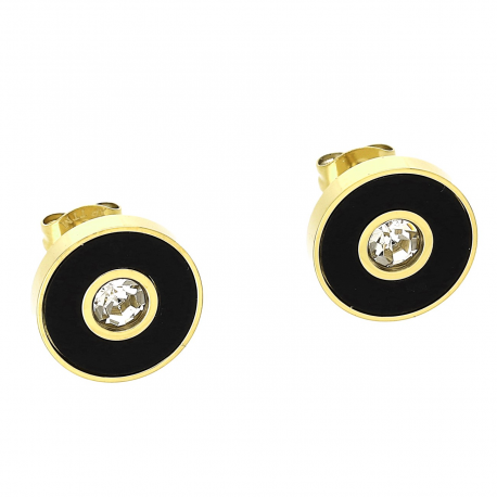 KOLCZYKI POZŁACANE 12 MM S. STEEL TTM XUPING 78636