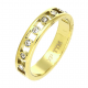 PIERŚCIONEK POZŁACANY 4 MM S. STEEL TTM XUPING 78652