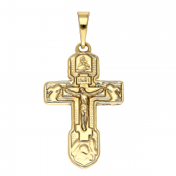 ZAWIESZKA POZŁACANA 37/17 MM KRZYŻYK PRAWOSŁAWNY XUPING 78680