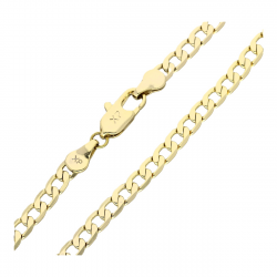 14K ŁAŃCUSZEK POZŁACANY 45 CM 4,3 MM PANCERKA XUPING 78837