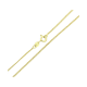 14K ŁAŃCUSZEK POZŁACANY 45 CM 1,4 MM PANCERECZKA XUPING 78838