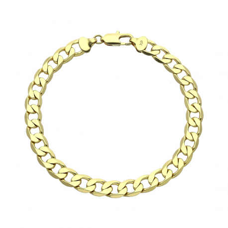 14K BRANSOLETKA POZŁACANA NA KOSTKĘ NOGI 25 CM 8,5 MM PANCERKA XUPING 78869