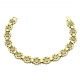 14K BRANSOLETKA POZŁACANA 19 CM 10 MM ELEGANCE XUPING 78879