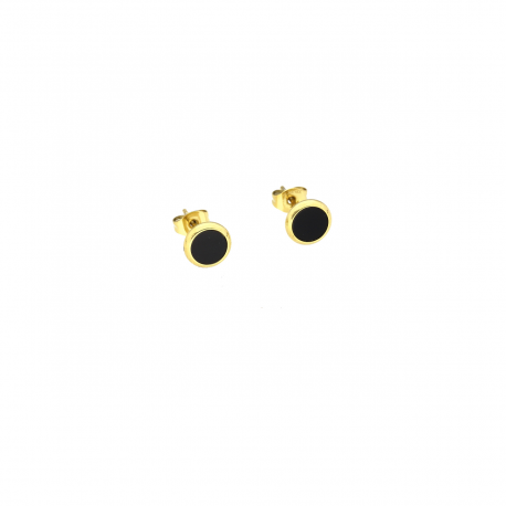 KOLCZYKI POZŁACANE 8 MM S.STEEL TTM XUPING 78966
