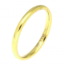 PIERŚCIONEK POZŁACANY 2 MM S. STEEL TTM XUPING 79175