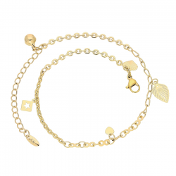 BRANSOLETKA POZŁACANA NA KOSTKĘ NOGI 24+5 CM XUPING 79180