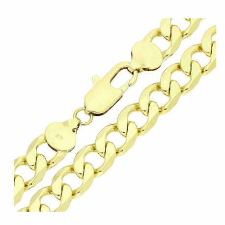 14K ŁAŃCUCH POZŁACANY 70 CM 12 MM PANCERKA XUPING 79189