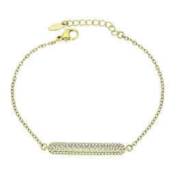 14K BRANSOLETKA POZŁACANA 17,5+3 CM 5 MM ELEGANTKA XUPING 79226
