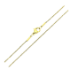 ŁAŃCUSZEK POZŁACANY 40 CM 1,1 MM S. STEEL TTM XUPING 79271