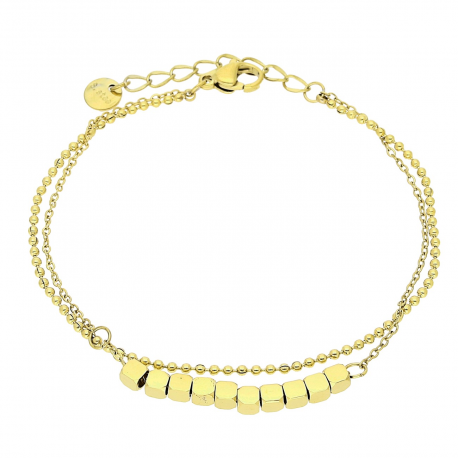 BRANSOLETKA POZŁACANA 17+3 CM S. STEEL TTM XUPING 79364