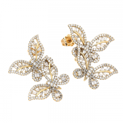 KOLCZYKI POZŁACANE 30/23 MM ROYAL LUXURY XUPING 79533