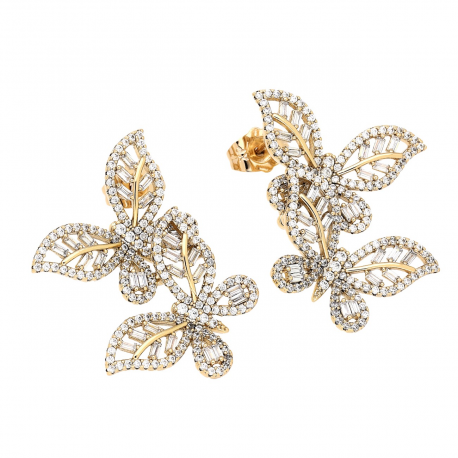 KOLCZYKI POZŁACANE 30/23 MM ROYAL LUXURY XUPING 79533