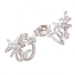 KOLCZYKI PLATYNOWANE 15/16 MM ELEGANCE XUPING 79540